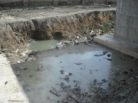 STAGNANT WATER ON A SITE